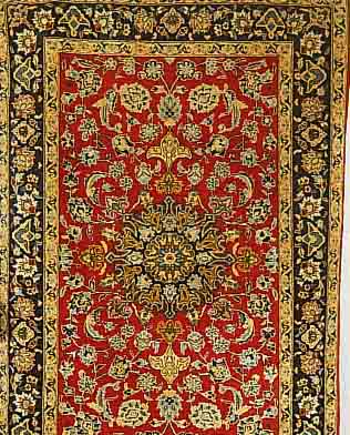 GHOM,PERSIEN CA 158 X 108 CM..FLOR KORKWOLLE EHZ 3.CA 60 JAHRE