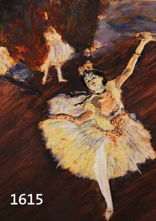 HÜLS, JULIA VON, 2. HÄLFTE 20. JH.: DIE BALLETT-TÄNZERINNEN, NACH DEGAS, QUALITÄT- VOLLE KOPIE, GOUACHE/KREIDE AUF PAPIER, VERSO BEZ., 45 X 38 ...