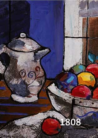 TORNE, SAMI MIGUEL, GEB. 1938 BARCELONA, BEKANNTER SPANISCHER KÜNSTLER MIT INTER- NATIONALER AUSSTELLUNGSTÄTIGKEIT, HIER: STILLEBEN MIT ...