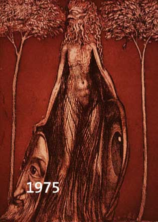 FUCHS, ERNST, PROF., GEB. 1930 WIEN, FLORA OKULI, KALTNADELRADIERUNG, HANDSIGN. UND NUM. 8182 (VON 10000), CA. 24 X 16,5 CM