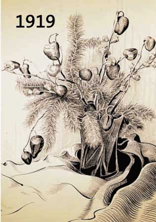 ARNOLD, CHRISTIAN, 1889 FÜRTH-1960 BREMEN, STILLEBEN MIT BLUMEN, TUSCHFEDERZEICHNUNG AUF PAPIER (LEICHT GEBRÄUNT), LI. U. MONOGR., CA. 62 X 48 CM