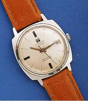 KONVOLUT: 2 TISSOT HERRENARMBANDUHREN, SCHWEIZ UM 1965, BEIDE SERIE SEASTAR, 1X SEVEN, METALL VERG., HANDAUFZUG, KAL. 781-1, STOßGES, 1X EDELST., ...