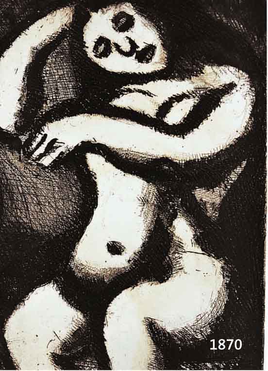 ROUAULT, GEORGES, SITZENDE, RADIERUNG, RE. U. MIT MONOGRAMM- STEMPEL VERSEHEN, CA. 26,5 X 17 CM, PP