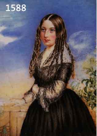MINIATURMALEREI, DEUTSCH, UM 1830-40, PORTRÄT EINER JUNGEN FRAU VOR EINER BRÜSTUNG, GOUACHE AUF ELFENBEIN, CA. 11 X 9 CM, U.GL., R.