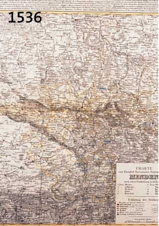 KONVOLUT VON 3 BLATT, MIT ALTKOLOR. LITHO. UND KUPFERKARTEN VON MINDEN: 1.) ALTKOLOR. LITHO KARTE, ATLAS VON DEM PREUSSISCHEN STAATE VON VERLAG J. ...