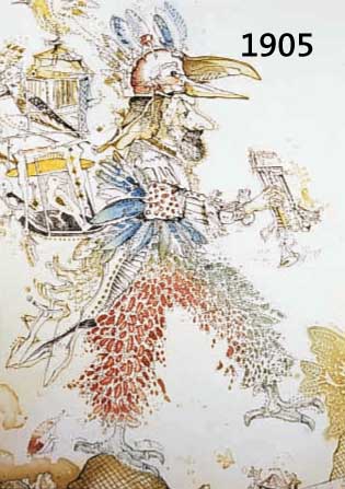 DITTRICH, SIMON, DER VOGELHÄNDLER, FARBRADIERUNG VON 1984, HANDSIGN. UND NUM. 84/100, CA. 59,5 X 39,5 CM