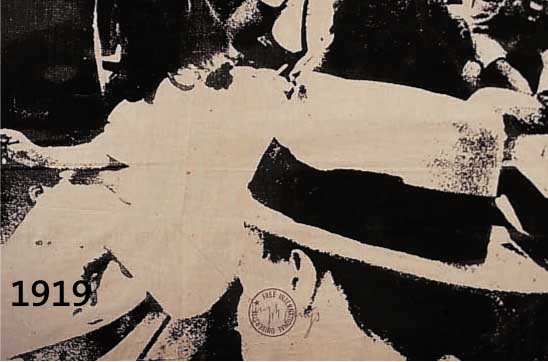 BEUYS, JOSEPH, 1921-1986, SIEBDRUCK AUF LEINEN, FIU-STEMPEL, HAND- SIGNIERT, CA. 39 X 63 CM, U.GL., R.