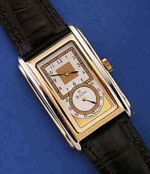 BULOVA HERRENARMBANDUHR SOGENANNTE DOCTORS' WATCH, METALL, RECT.-GEH., TEILW. HARTVERG., TEILW. RHOD., BEIDS. MINERALVERGL., TYPISCH AUS DER ...
