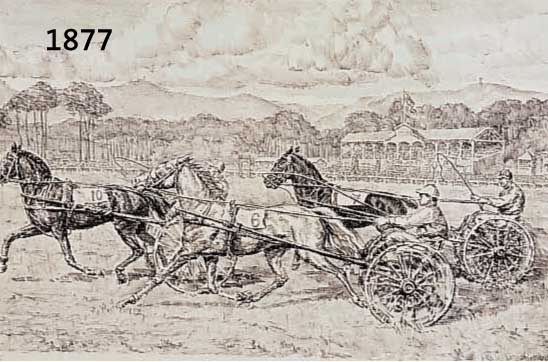 STRIEFFLER, HEINRICH, BEIM TRABRENNEN, LITHOGRAPHIE, HANDSIGN. UND DAT. 1925, BEZ.: 73. ABZUG, CA. 20,5 X 34 CM