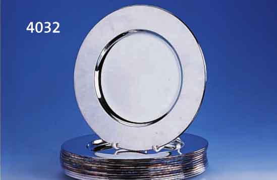 12 PLATZTELLER, ITALIEN, 800ER SILBER, GLATTE ZEITLOSE FORM, ZUS. CA. 6300 G, D CA. 29.5 CM