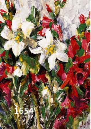 UNGER, WOLFGANG HEINZ, GEB. 1929 HALLE/ SAALE, STILLEBEN MIT BLUMEN, ÖL/MALKARTON, RE U. SIGN., CA. 30 X 24 CM, R.