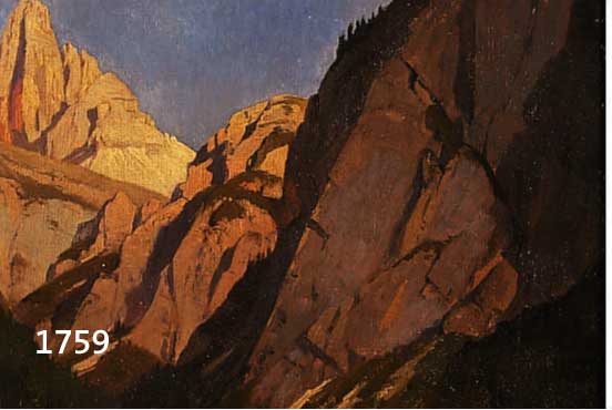 Willroider, Josef, Drei Zinnen (Dolomiten), Öl/Lwd/Pappe, signiert, rÜckseitig bezeichnet mit Nachlass-Stempel, min. FarbschÄden, 23.5 x 33 ...