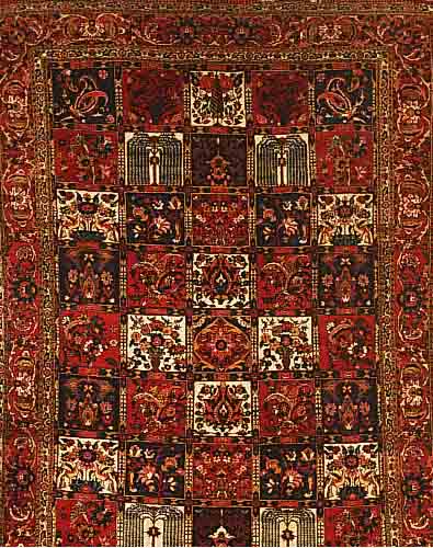 BABACHTIAR, PERSIEN, 325 X 205CM, EHZ 2 FLOR WOLLE, CA.30 JAHRE
