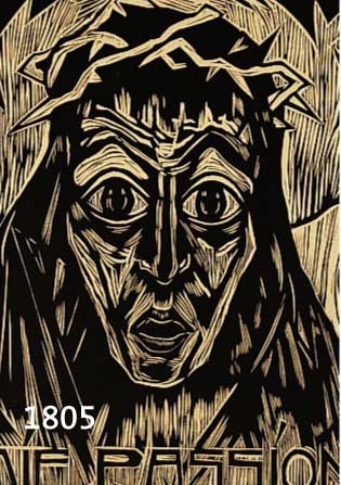 DIENZ, HERMANN, DIE PASSION, MAPPE MIT 10 HOLZSCHNITTEN VON 1922, BLATTGRÖßE JE CA. 42 X 32 CM