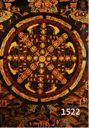 THANGKA, HIMALAYAGEBIET, UM 1900, ÖL UND GOUACHE AUF STOFF, REICHE VIELFIGURIGE DARSTELLUNG, CA. 66 X 45 CM, PP, R.