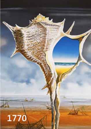 LE COLAS, PIERRE, GEB. 1930, SCHÜLER VON SALVADOR DALI, HIER: KONVOLUT AUS ZWEI FARB- LITHOGRAPHIEN, COQUILLAGE, HANDSIGN., NUM. 96/ 200, CA. 56 X ...