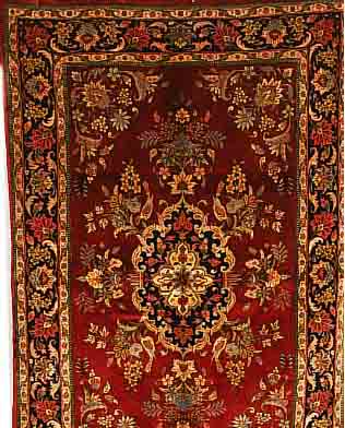 GHOM KORK,PERSIEN CA 209 X 135 CM..FLOR KORK WOLLE.EHZ 2.CA 10 JAHRE.