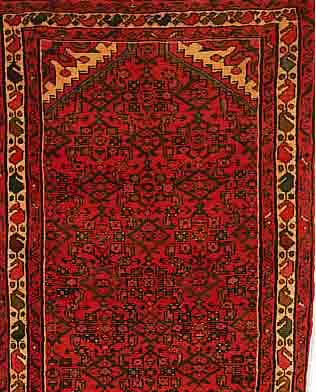 HOHOSSEINABAD,PERSIEN CA 385 X 92 CM. .FLOR WOL LE.EHZ 2.CA 10 JAHRE.