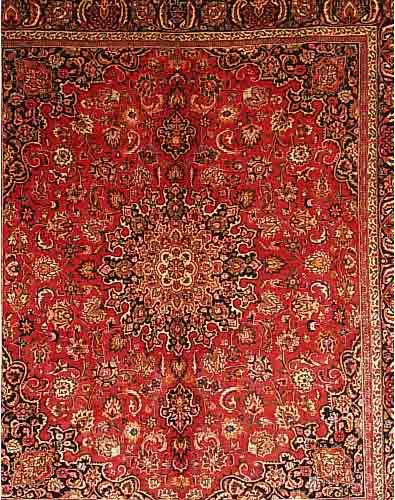 MEMESCHED,PERSIEN CA 348 X 300 CM. .FLOR WOLLE EHZ.3.CA 25 JAHRE