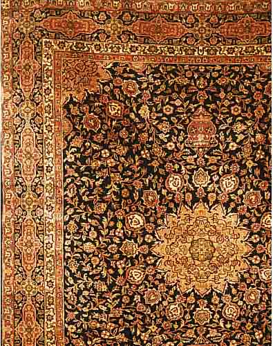 TÄTÄBRIZ,INDIEN CA 295 X 235 CM. .FLOR WOLLE. EHZ 1-2.CA 5 JAHRE.