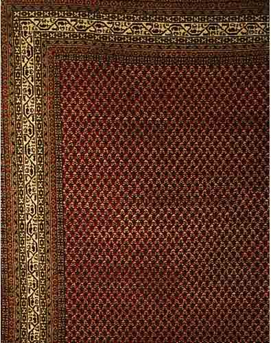 SASAROGH MIR,INDIEN CA 350 X 250 CM. .FLOR WOLL E.EHZ 1-2.CA 5 JAHRE.