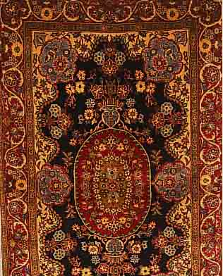 GHGHOM,PERSIEN CA 170 X 100 CM. .FLOR KORKWOLLE EHZ 2.CA 30 JAHRE.