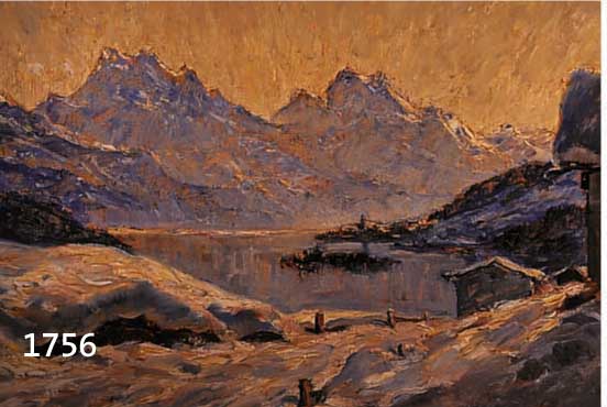 HERZOG, AUGUST, 1885 FRUTHWILLEN-1959 ERMATINGEN, SILSERSEE BEI SANKT MORITZ, ÖL/LWD, RE. U. SIGN. UND DAT. 1925, CA. 56 X 69 CM, RAHMEN
