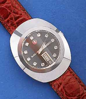 RADO HERRENARMBANDUHR, AUTOMATIK, SERIE DIA- STAR, SCHWEIZ UM 1972, LÜN. KRATZFEST, EDEL- ST., BOD. GESCHR., BEI FERTIGST. WASSERD., MINERALGL. ...