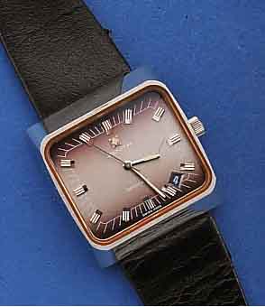 ZENITH HERRENARMBANDUHR, AUTOMATIK, SCHWEIZ UM 1972, UNGETR., MASS. EDELST., STÜLPGEH., MINERALFLACHGL., GET. A-WELLE, BEI FERTIGST. ...