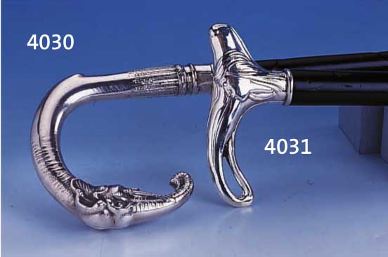 SPAZIERSTOCK, 925ER SILBER, DEUTSCH UM 1900, REINER JUGENDSTIL MIT FRAUENKOPF, SCHUß ROTBUCHE GESCHWÄRZT, L. CA. 81 CM
