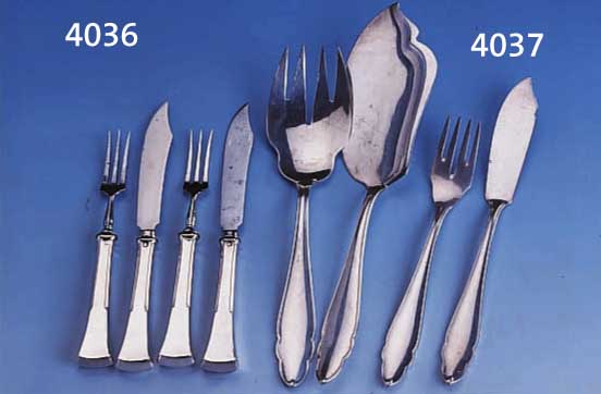 OBSTBESTECK FÜR 6 PERSONEN, ÖSTERREICH, WIEN UM 1900, 800ER SILBER, MEISTERMARKE KLIN- KOSCH, GRIFFE GEFÜLLT, GEBR.-TEILE METALL, BEST. AUS: 6 ...