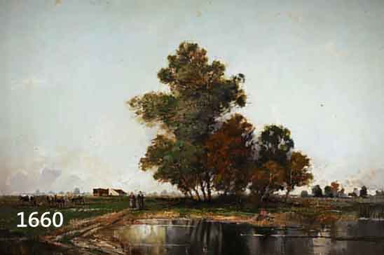 RICHTER, KARL,, WOHL 60ER JAHRE, IM DACHAUER MOOS, ÖL/LWD., SIGNIERT, 60 X 80 CM, RAHMEN BESCHÄDIGT