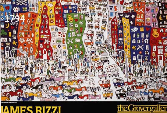 RIZZI, JAMES, KONVOLUT AUS ZWEI PLAKATEN: 1 X GRAVER GALLERY DENVER COLORADO 1983, RE. U. HANDSIGNIERT, CA. 61 X 71 CM; 1 X WOMEN WHO WORK OUT, ...