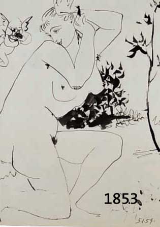 PICASSO, PABLO, 1881-1973, VIER HELIO- GRAVUREN AUS: THE HUMAN COMEDY, ED. DRAEGER FERES PARIS 1954, BLATTGR. JE CA. 26 X 35 CM, PP