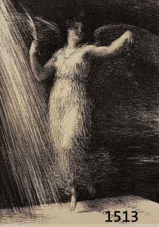 FANTIN-LATOUR, HENRI, REVEIL, LITHOGRAPHIE AUF BÜTTEN AUS: R. WAGNER-SA VIE ET SES OEUVRE S ED. JULIEN PARIS 1886, CA. 20,5 X 14,5 CM PP