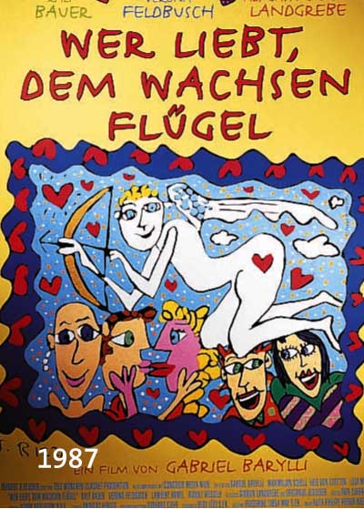 RIZZI, JAMES, WER LIEBT DEM WACHSEN FLÜGEL, FARBOFFSET, FILMPLAKAT, CA. 119 X 83 CM