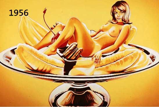 RAMOS, MEL, GEB. 1935, BANANA SPLIT, FARBSERIGRAPHIE, HANDSIGN., NUM. 148/199, CA. 65 X 76 CM