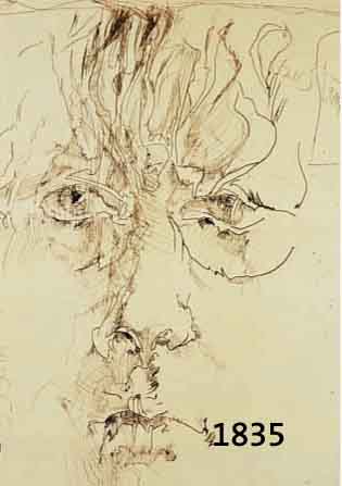 JANSSEN, HORST, 1929-1995, SELBSTBILDNIS, RADIERUNG, HANDSIGNIERT, DAT. 75 UND NUM. 6489/10000, CA. 22 X 16 CM