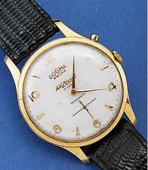 KONVOLUT: 2 HERRENARMBANDUHREN, SCHWEIZ UM 1958, BEIDE VORGESEHEN FÜR BELEUCHTUNG DES ZIFFERBLATTES DURCH IM PASSRING INTEGRIERTE KL. LAMPE U. ...