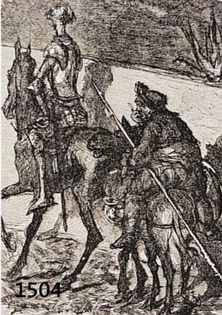 SLEVOGT, MAX, 1868-1932, DON QUICHOTTE, EIN HOLZSCHNITT UND 5 LITHOGRAPHIEN (1XRÜCKSEITIG) UM 1920, VERSCH. FORMATE, HOLZSCHNITT CA. 17 X 12 CM, ...