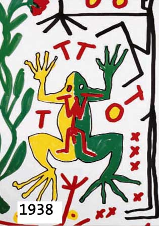 PENCK, A.R., GEB. 1939, FARBOFFSET, HAND- SIGNIERT, CA. 57 X 39 CM, PP