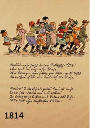 ZILLE, HEINRICH, 1858-1929, KOMM, KALINKEN, KOMM, LITHOGRAPHIE VON 1919, CA. 22 X 22 CM, PP