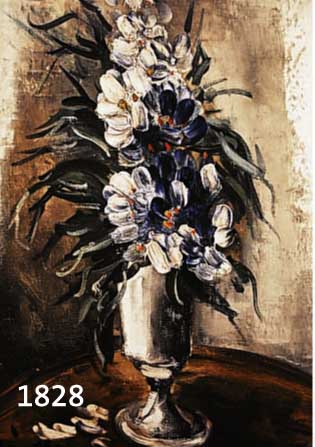 DE VLAMINCK, MAURICE, 1876-1958, BLUMEN, FARBLITHOGRAPHIE, HANDSIGN., CA. 56 X 38 CM,PP