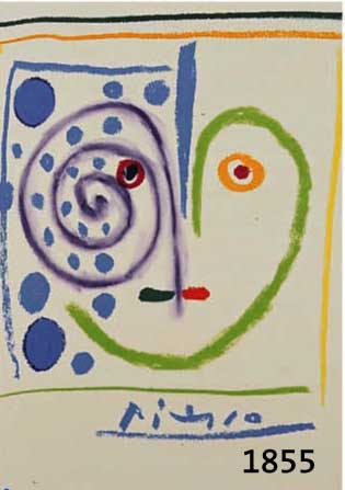 PICASSO, PABLO, 1881-1973, DREI FARBLITHO- GRAPHIEN AUS: GAVILLA DE FABULAS SIN AMOR, MOUGINS UNTER AUFISCHT PICASSOS 1968, JE CA. 18 X 15 CM, PP