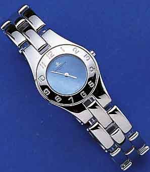 BAUME & MERCIER DAMENARMBANDUHR, EDELST. INCL. EDELST.-BAND M. DOPPELTER, UNSICHTB. FALTSCHL., POL., HIGH-TECH-QUARTZW., PERLMUTT- ZIFFERBL., ...