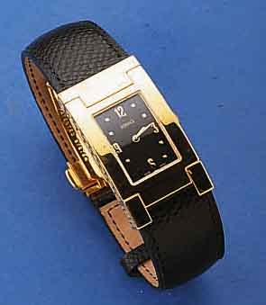 VERSACE DESIGNERHERRENARMBANDUHR, SCHWEIZ 1999, ORIG.-ETUI, GARANTIEKARTE UNAUSGEF., METALL HARTVERG., BEWEGL. BANDANST., BOMB. MINERALGL., ...