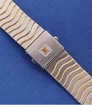 KONVOLUT: 4 METALL-ARMBANDUHRENBÄNDER BEKANNT. SCHWEIZER FABRIKATION, 1X FÜR HERREN TANDAL/ ROSE-G, UNSICHTB. SICHERHEITSFALTSCHL., ÄUßER- STE ...