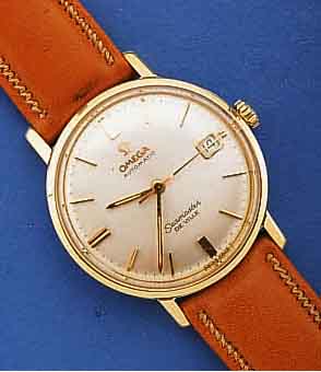 OMEGA HERRENARMBANDUHR, AUTOMATIK, SEAMASTER DE VILLE, SCHWEIZ UM 1968, EDELST., EIN- SCHALENAUSF., GET. A-WELLE, BEI FERTIGST. WAS- SERD., ...