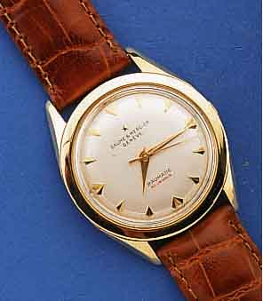 BAUME & MERCIER HERRENARMBANDUHR, BAUMATIC, SCHWEIZ UM 1958, GG 750/000, BOD. GESCHR., ZENTRALROT., 30 ST., SCHRAUBENGLYC.-UNR., FLACHSPIR., ...