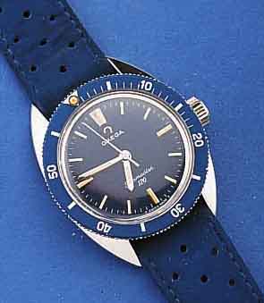 OMEGA DAMENARMBANDUHR, SEAMASTER 120, EDEL- ST., BOD. GESCHR., BEI FERTIGST. WASSERD., LÜN. BEIDS. DREHB., ORIG. BAND M. EDELST.- STIFTSCHL., ...